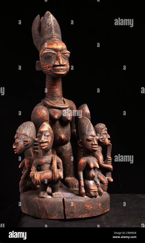 Yoruba, tribal art sculpture, Nigeria, Africa Stock Photo - Alamy