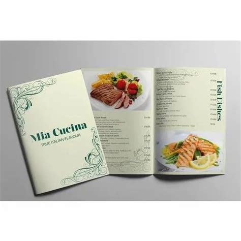 Menu Card Printing Services at Rs 10/piece in Pune