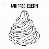 Whip Cream Colouring Pages Sketch Coloring Page sketch template