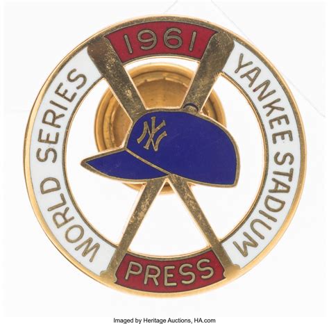 1961 New York Yankees World Series Press Pin.... Baseball | Lot #44183 | Heritage Auctions