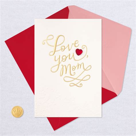 Love You, Mom Valentine's Day Card From Child - Greeting Cards - Hallmark