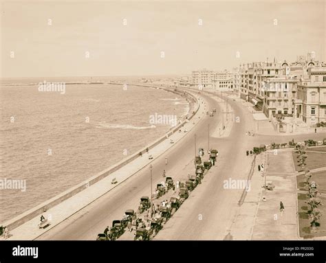 Egyptian views; Alexandria (Iskanderiye). The harbor of Alexandria ...