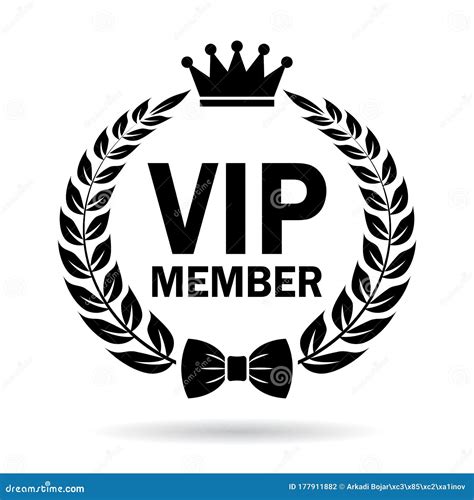 Vip member vector emblem stock vector. Illustration of important ...