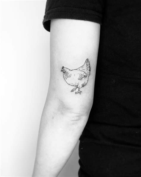 Small chicken tattoo by Jake Harry Ditchfield - Tattoogrid.net