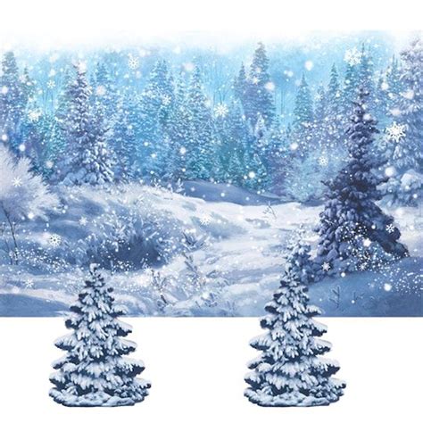 Winter Wonderland Scene Setter | Winter Party Backdrop