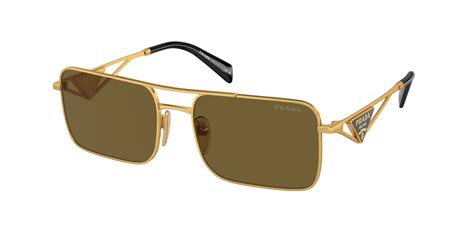 Prada PR A52S Gold 15N01T Sunglasses for Women