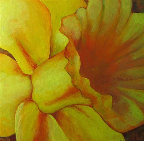 Custom Made Dad's Daffodil Painting by Jami Rose Lord Art | CustomMade.com