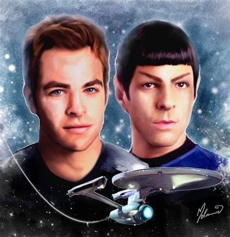 Kirk & Spock - Spirk Fan Art (10302229) - Fanpop