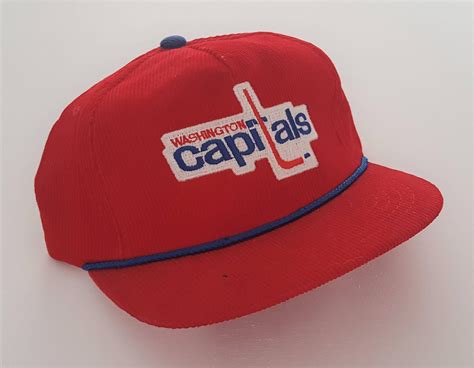 Vintage Washington Capitals Ted Fletcher Snapback Hat NHL VTG by ...