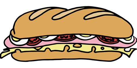 Sandwich Food Sausage · Free vector graphic on Pixabay