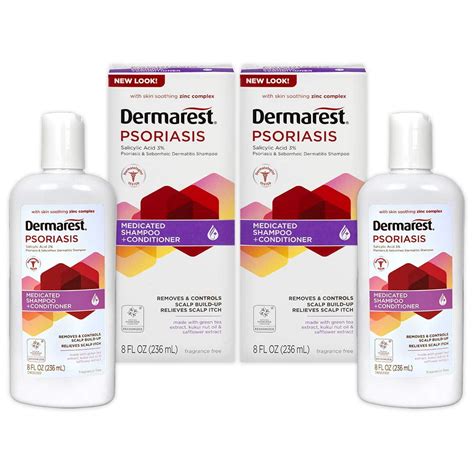 Dermarest Psoriasis Medicated Shampoo Plus Conditioner | 8 FL OZ | 2 Pack - Walmart.com ...