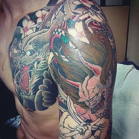 60 Raijin Tattoo Designs For Men - Japanese Mythology Ink Ideas