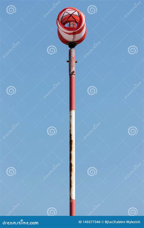 Windsock stock photo. Image of measure, tube, indicator - 145577346