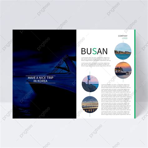 Blue Cruise Travel Brochure Template Download on Pngtree