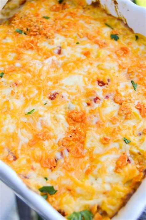 Creamy Cheesy Dorito Chicken Casserole | YellowBlissRoad.com