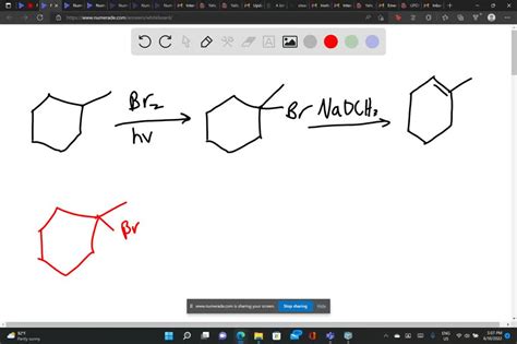 SOLVED: If I wanted methylcyclohexane to become 1-methylcyclohexene in ...