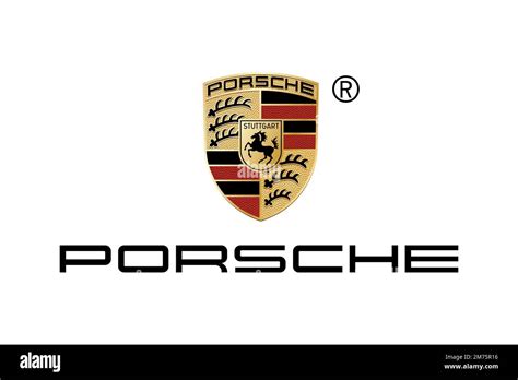 Porsche, Logo, White background Stock Photo - Alamy