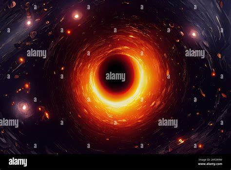 An illustration of a black hole picture was released by scientists on ...