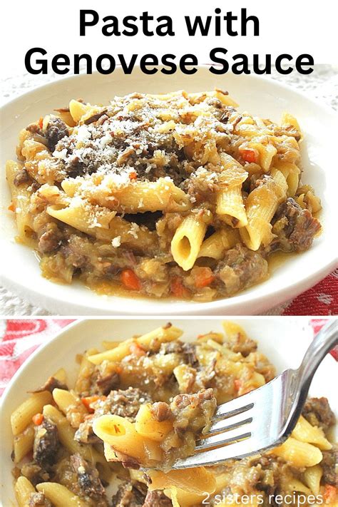 Pasta with Genovese Sauce (Pasta alla Genovese) - 2 Sisters Recipes by Anna and Liz