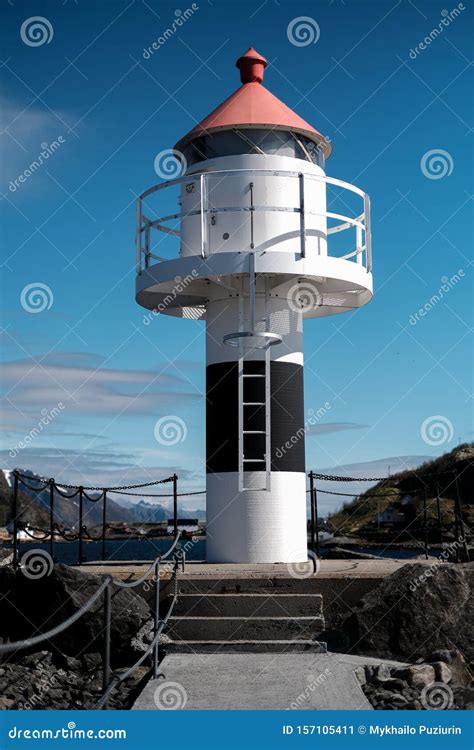 Lighthouse in Norway. Collection Lighthouses Stock Image - Image of ...