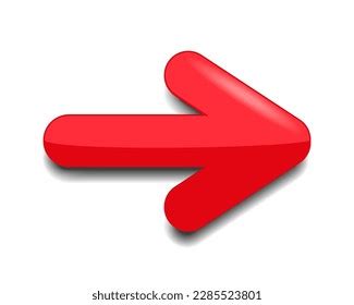 Red Arrow Sign Isolated On White Stock Illustration 2285523801 | Shutterstock