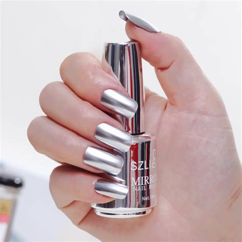 18ml Metallic Nail Polish Mirror Nail Polish Varnishes Metal Mirror ...