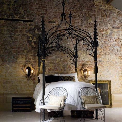 Gothic Iron Bed Frame | Canopy bed frame, Bed frame design, Canopy bedroom