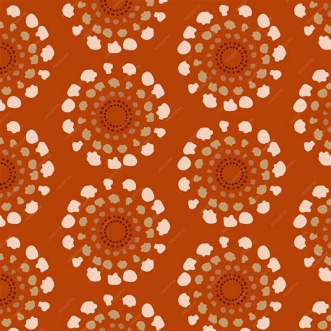 Premium Vector | Amare in orange allover fabric patterns on fabric retro pattern