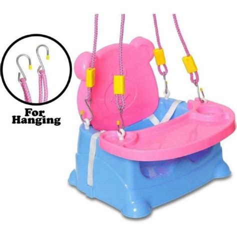 Maanit Multipurpose Baby Swing Jhula with Adjustable Straps (Blue ...