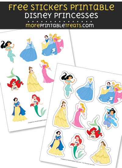 Disney Princess Stickers Printable