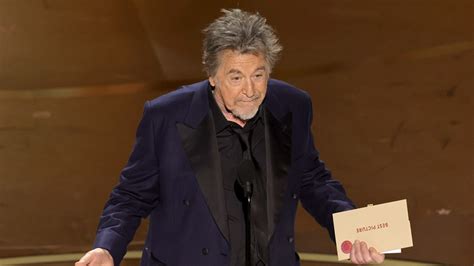 Al Pacino Oscars 2024 Best Picture Announcement Explained