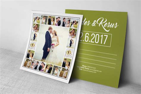 Wedding Postcard Template By Designhub | TheHungryJPEG