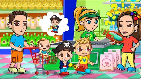 Vlad & Niki Supermarket Game - Go Shopping Games - Cartoon Games - Android GamePlay HD - YouTube