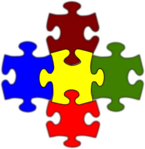 Jigsaw White Puzzle Piece Large Clip Art at Clker.com - vector clip art online, royalty free ...