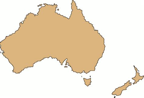 Australia Map Outline Png - ClipArt Best