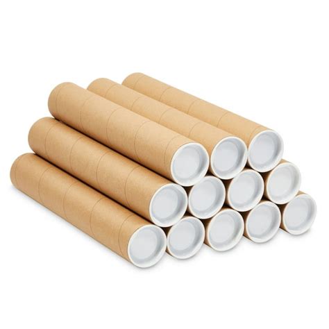 Walmart 12-Pack 2x12-Inch Kraft Paper Mailing Tubes for Shipping Prints, Maps, Blueprint ...