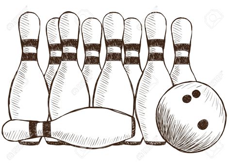 Bowling Pins Drawing at GetDrawings | Free download