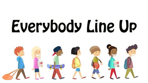 EVERYBODY LINE UP | Line up song for preschool transition - YouTube