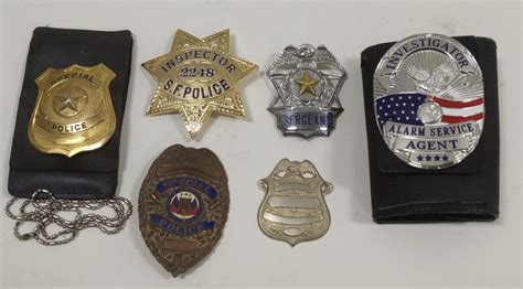 Lot - Lot Of Special Police Badges & More