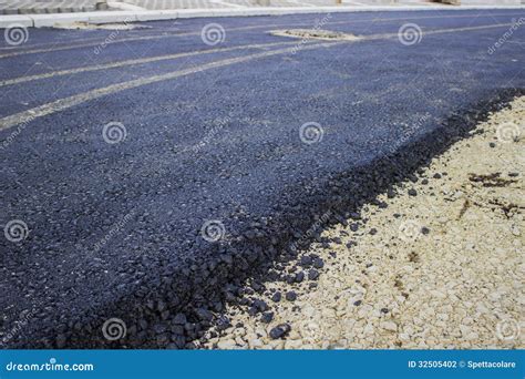 Asphalt Road Construction stock photo. Image of engineering - 32505402