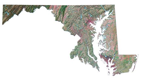 Map of Maryland - Cities and Roads - GIS Geography