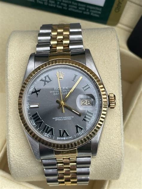 Rolex Wimbledon Datejust 36mm Steel and Yellow Gold - Watchstock UK ...