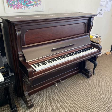 Steinway Upright Piano, Mahogany, Model 1098, Restored - Supreme Pianos