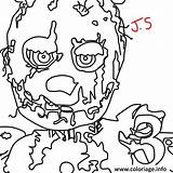 Coloriage Five Nights At Freddys fnaf Golden Freddy Coloring Pages à  sketch template