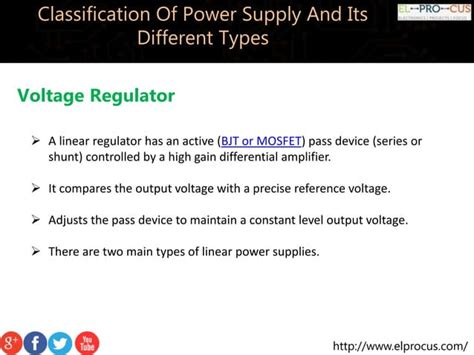 Classification of power supply and its different types