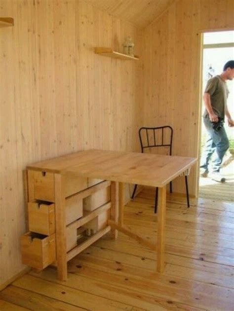 Fold Down Craft Table Diy | Brokeasshome.com