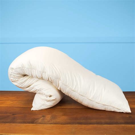 Organic Cotton Body Pillow Hand Made in USA from organic USA Cotton by Rawganique.com Since 1997