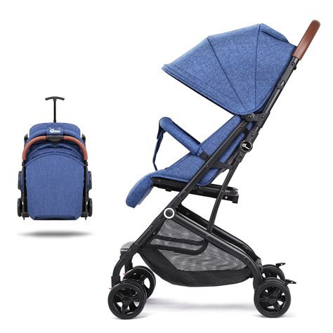 Baby Lightweight Stroller Aluminum Umbrella Stroller Travel Foldable Design with Cup Holder ...