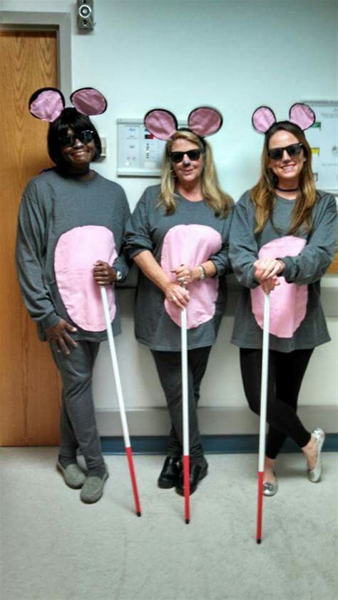 Three blind mice for Halloween at work today … | Three blind mice costume, Halloween costumes ...