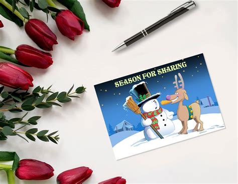 Funny Christmas Set Postcards Assorted Christmas Postcards - Etsy